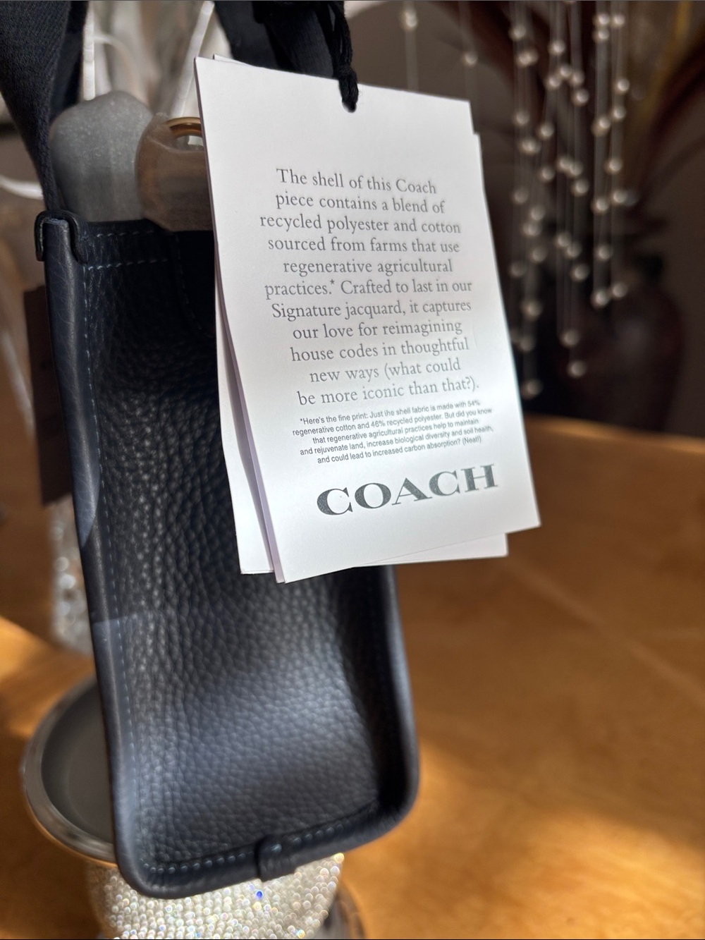 NWT Coach Smith Mini Tote Jacquard Monogram with hang tags $250 - Picture 3 of 5